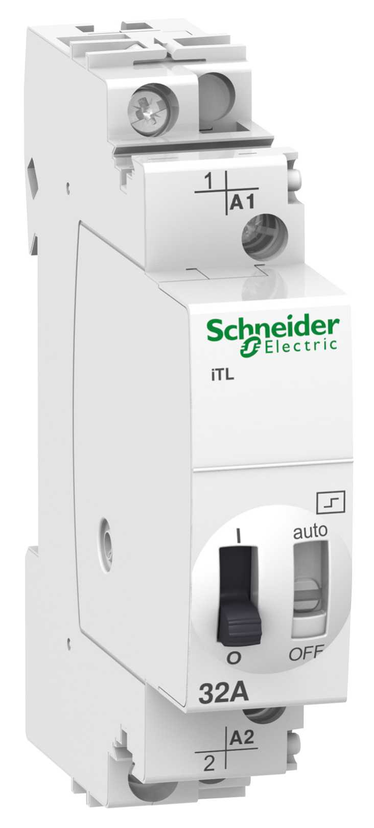 Schneider Electric - impulsrelé iTL - 1P - 1NO - 32A - spole 110 V DC - 230...240 V AC 50/60 Hz