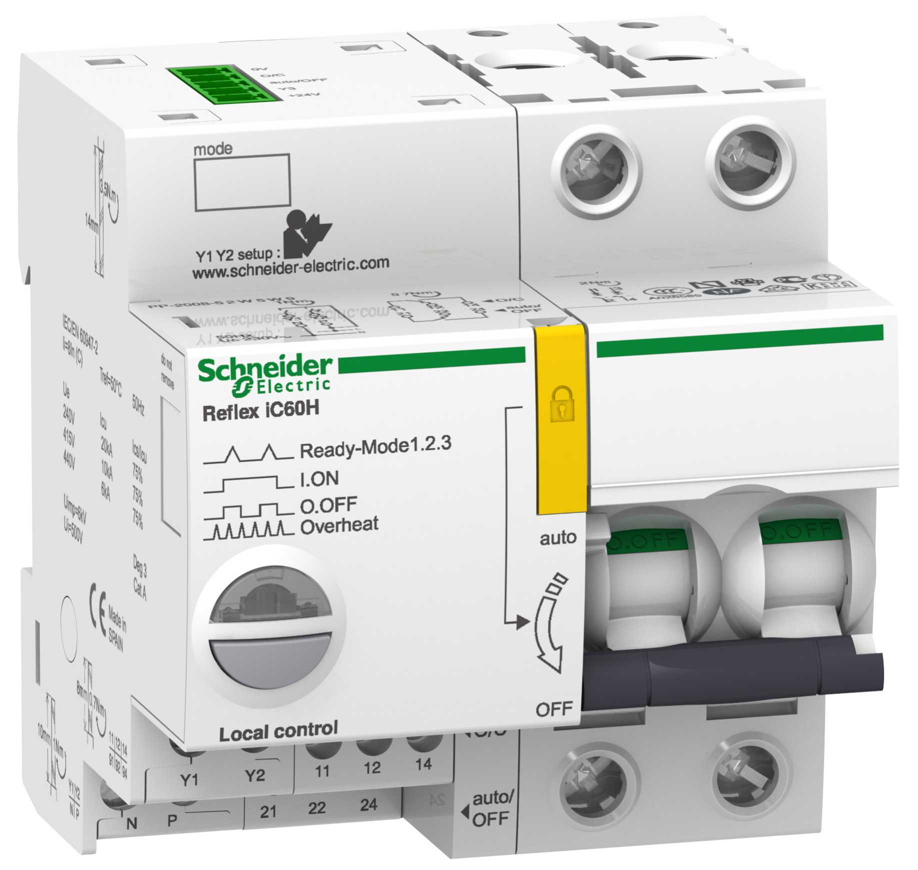 Schneider Electric - A9C65240 Kont. m vern Reflex 2P 40A/C