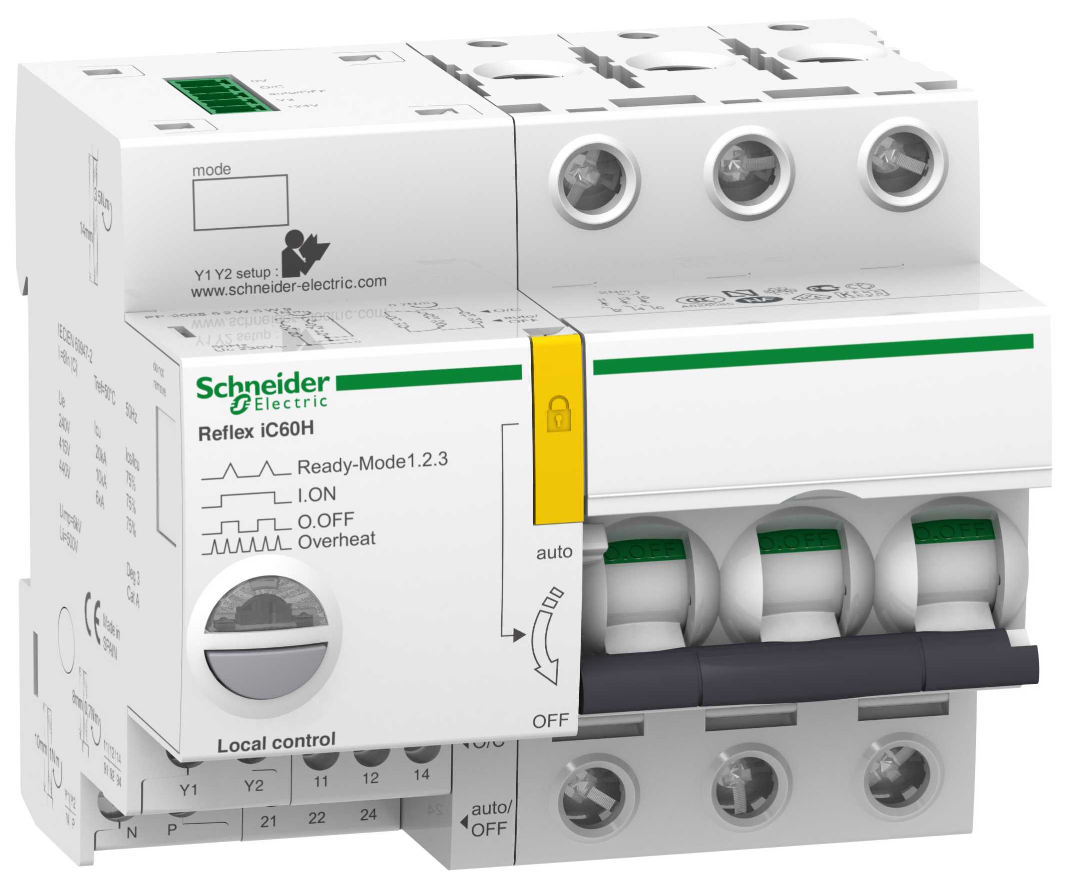 Schneider Electric - A9C65310 Kont. m vern Reflex 3P 10A/C
