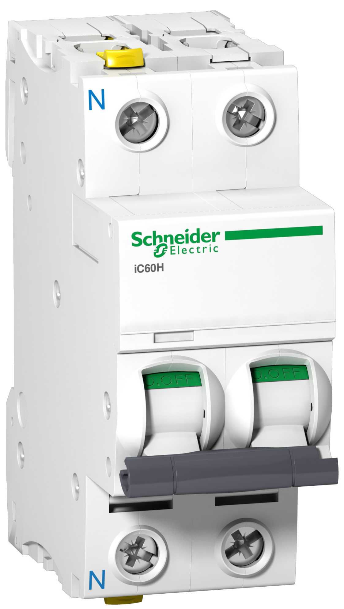 Schneider Electric - iC60H - Automatsikring - 1P + N - 13A - C-kurve - I2=1,45
