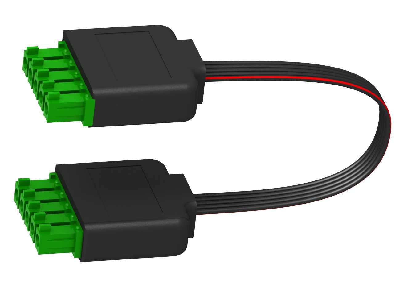 Schneider Electric - A9XCAS06 Pref.kab sett à 6stk,L=100mm