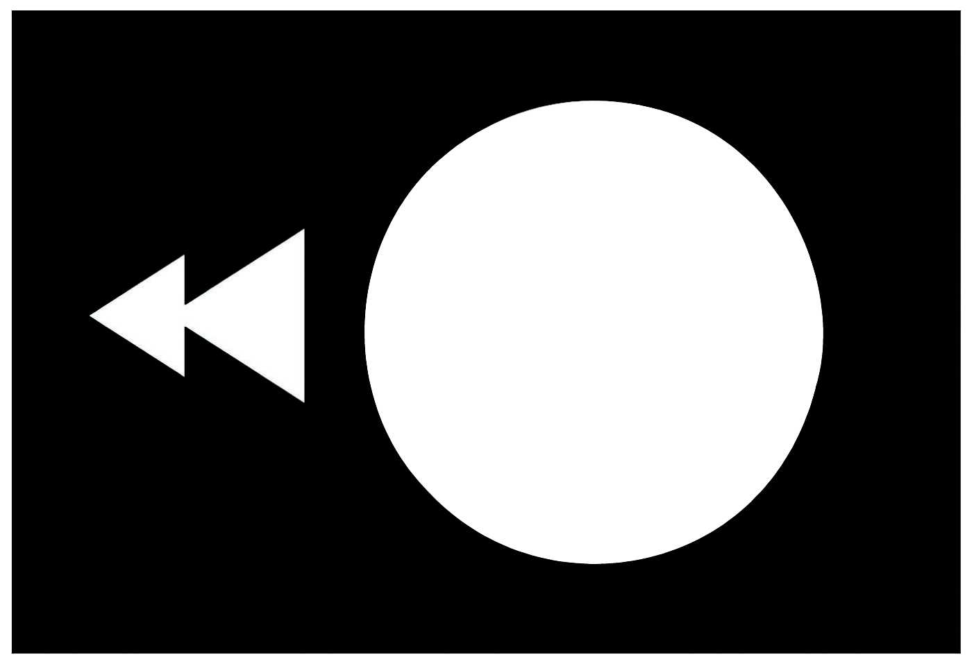 Telemecanique - ZB2BY2912 SYMBOLSKILT Sort, Dob.pil vens