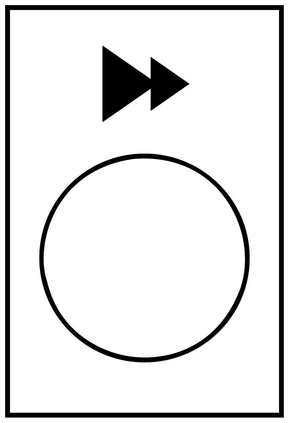 Telemecanique - SKILT OPP 2 TRINN   ZB2BY4903