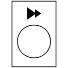 Telemecanique - SKILT OPP 2 TRINN ZB2BY4903