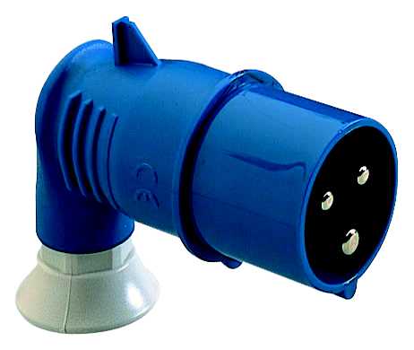 Schneider Electric - PratiKa støpsel - 90° vinklet - 16 A - 2P + E - 200...250 V AC - IP44