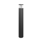 Esylux - BOLLARD ALVA 360° 700 / 100 7W 3000K ANTH. CLEAR ON/OFF