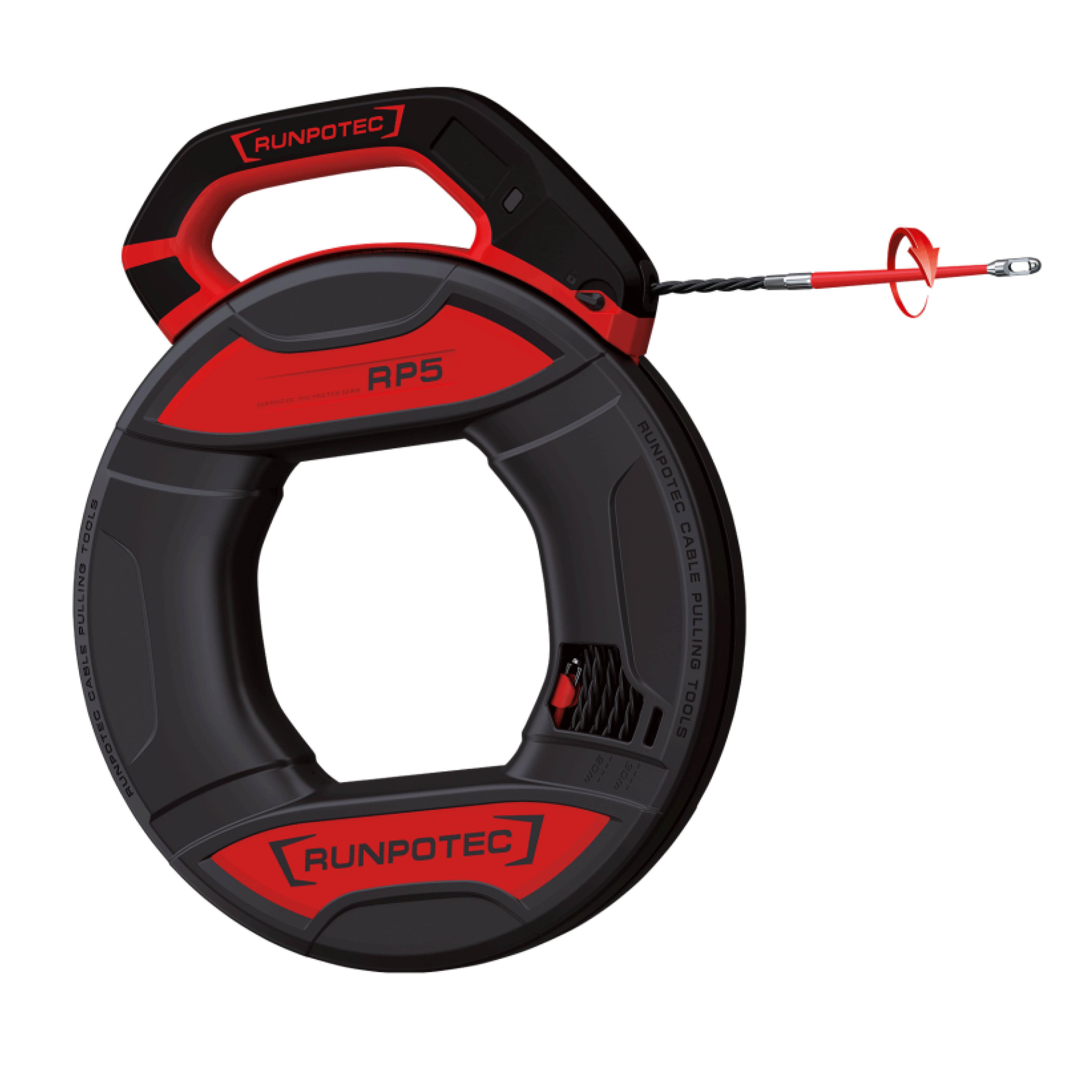 Runpotec - Trekkefjær Runpo5 30m trippel nylon trekkefjær i kasset