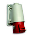 Schneider Electric - PratiKa stikkontakt - fast - vinklet - 32A - 3P + E - 200...250 V AC - vegg