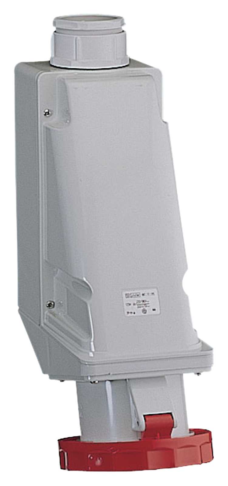 Schneider Electric - PratiKa stikkontakt - skrue - vinklet - 32A - 3P + N + E - 380...415 V AC - vegg