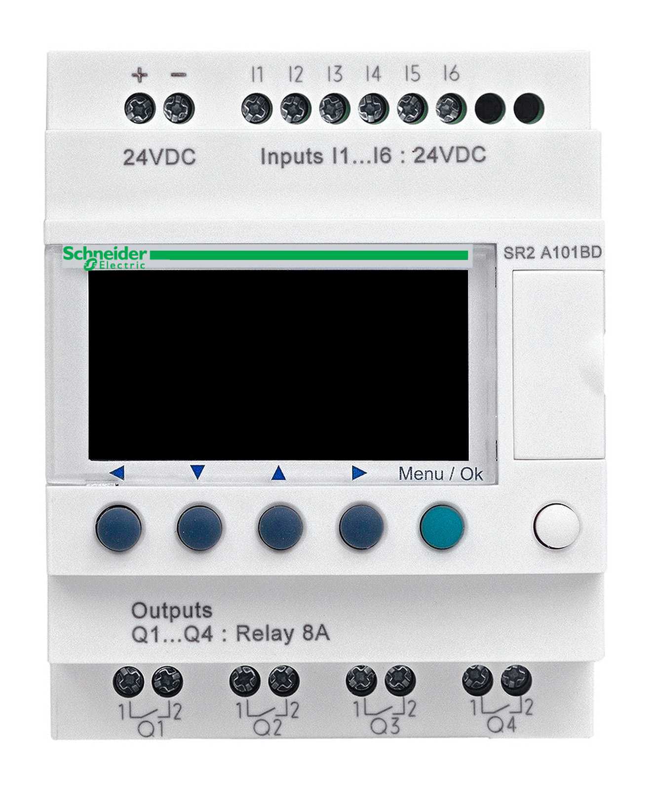Schneider Electric - SR2A101FU Zelio 6/4 I/O relé u/ur 240VAC
