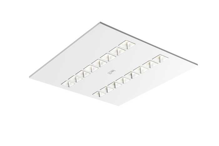 Glamox - C77-R600x600 HVIT 4000 WZ 830 MPW-SEN LI 2xSM