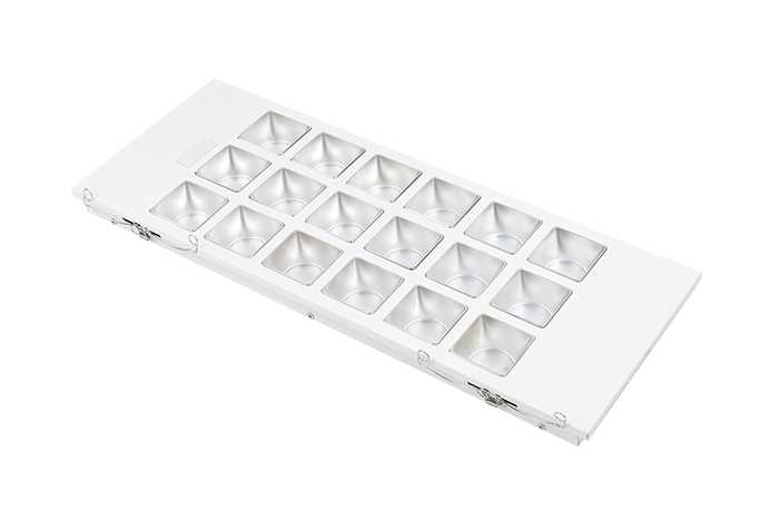 Glamox - C10/C20-S LED KIT 1225 HVIT (2X54W) 6600 830 DALI 2XSM