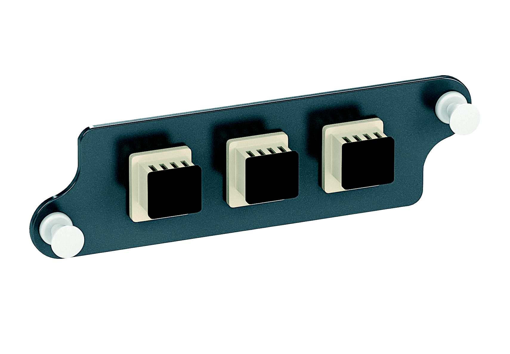 Schneider Electric - Actassi dekkplate med 3xLC dplx MM adapter for fiberpanel