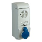Schneider Electric - Unika stikk - 16 A - 3P + N + E - 380...415 V AC - IP44 - vegg