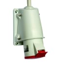 Schneider Electric - PratiKa stikkontakt - skrue - vinklet - 16A - 3P + N + E - 380...415 V AC - vegg