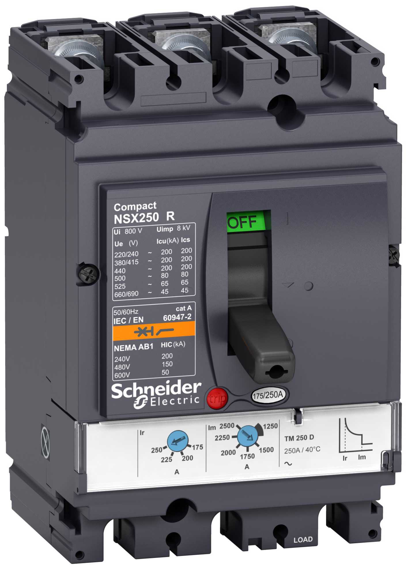 Schneider Electric - LV433204 Compact NSX100R TM63D 3P3T