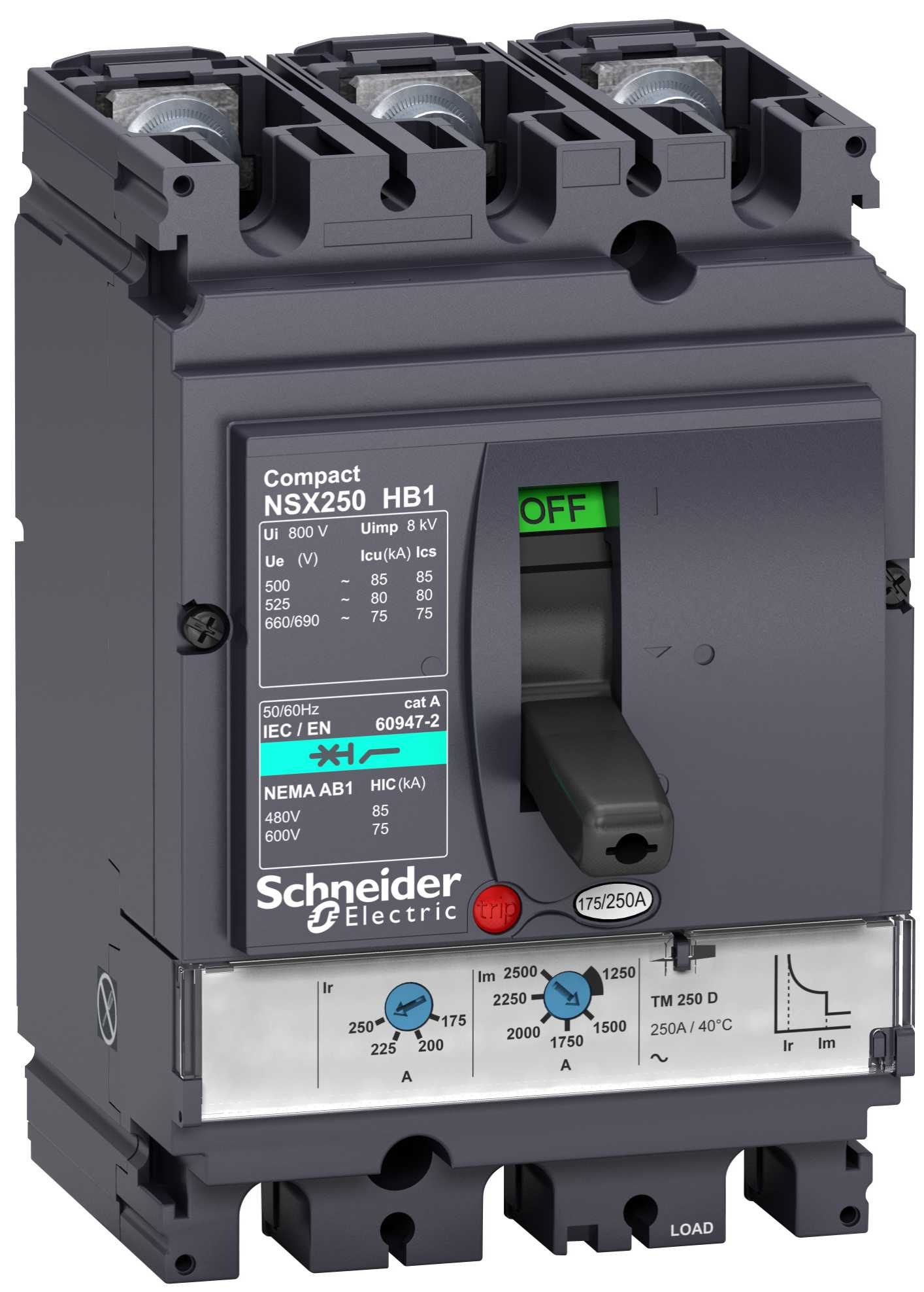 Schneider Electric - LV433210 Compact NSX100HB1 TM40D 3P3T