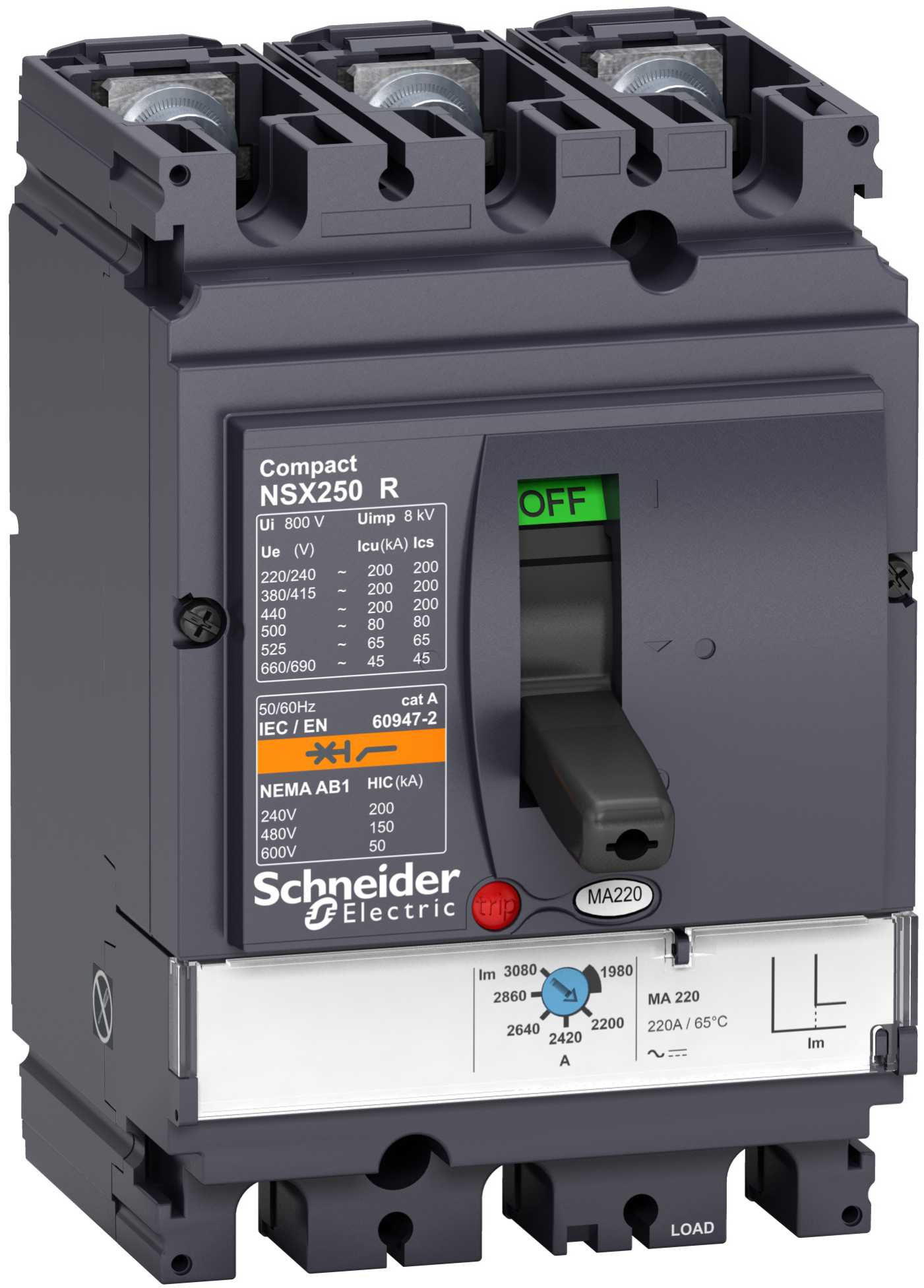 Schneider Electric - LV433245 Compact NSX100R MA100 3P3T