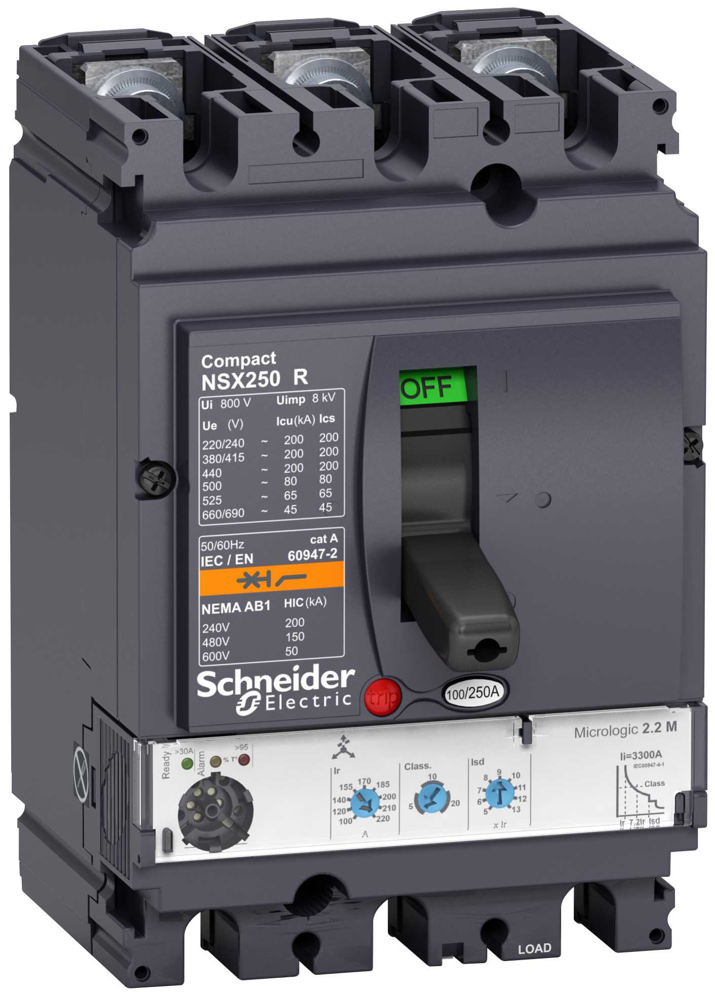 Schneider Electric - LV433276 NSX100R M.logic 2,2M 100A 3P