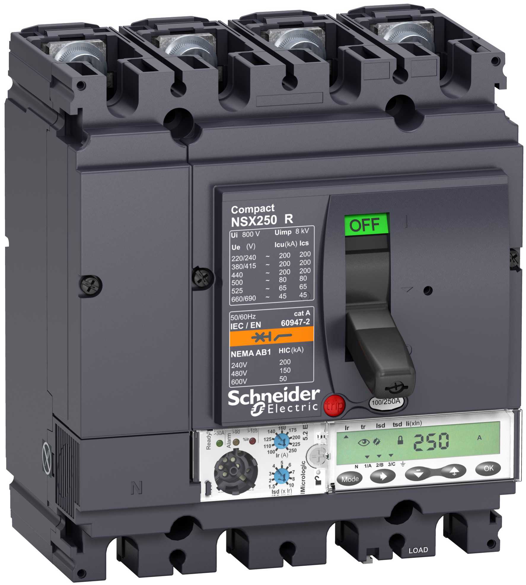 Schneider Electric - LV433280 NSX100R M.logic 5,2 E 100A 4P