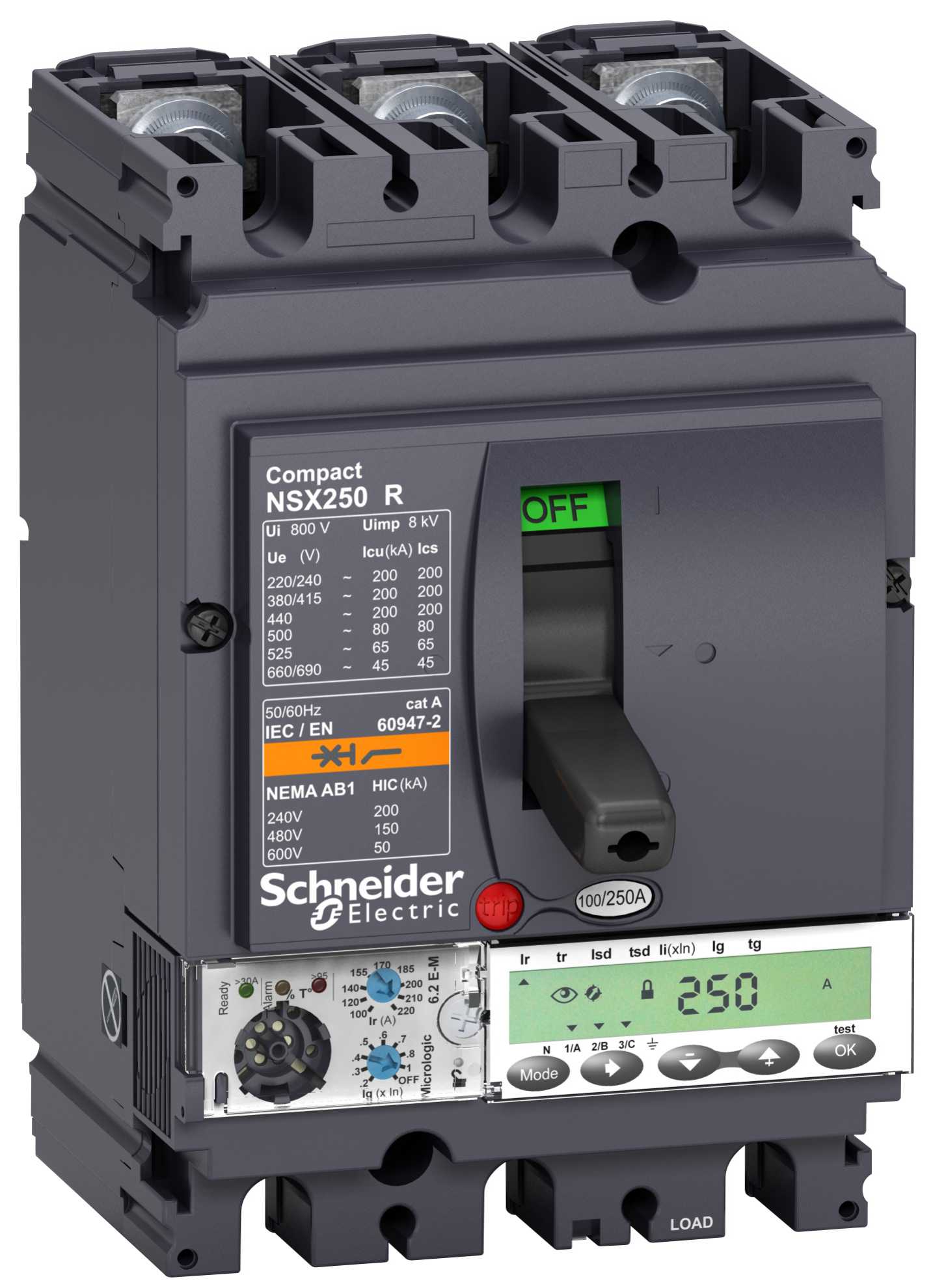 Schneider Electric - LV433286 NSX100R M.logic 6,2E-M 50A 3P