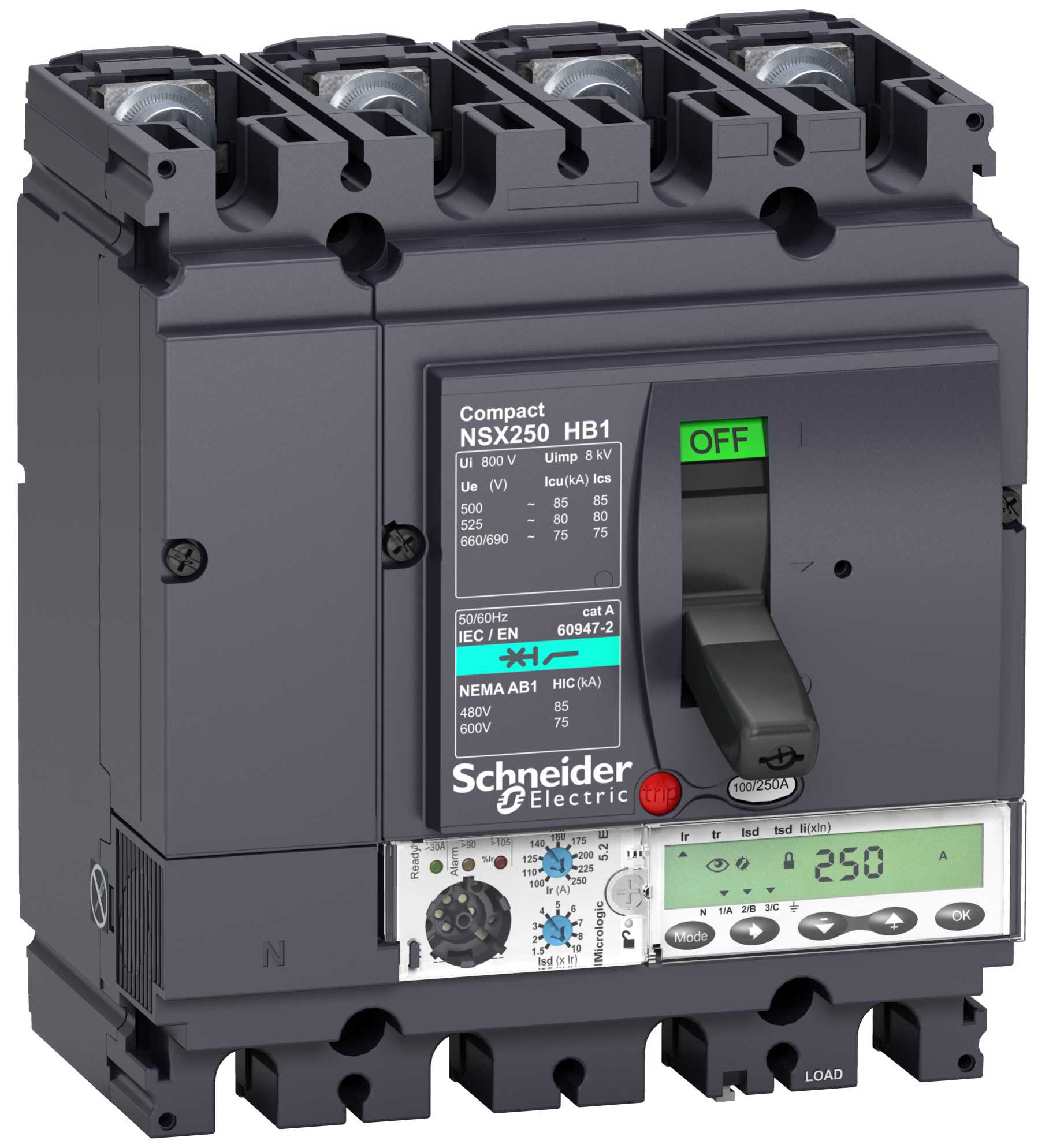 Schneider Electric - LV433553 NSX250HB1 M.logic 5,2E 250A 4P