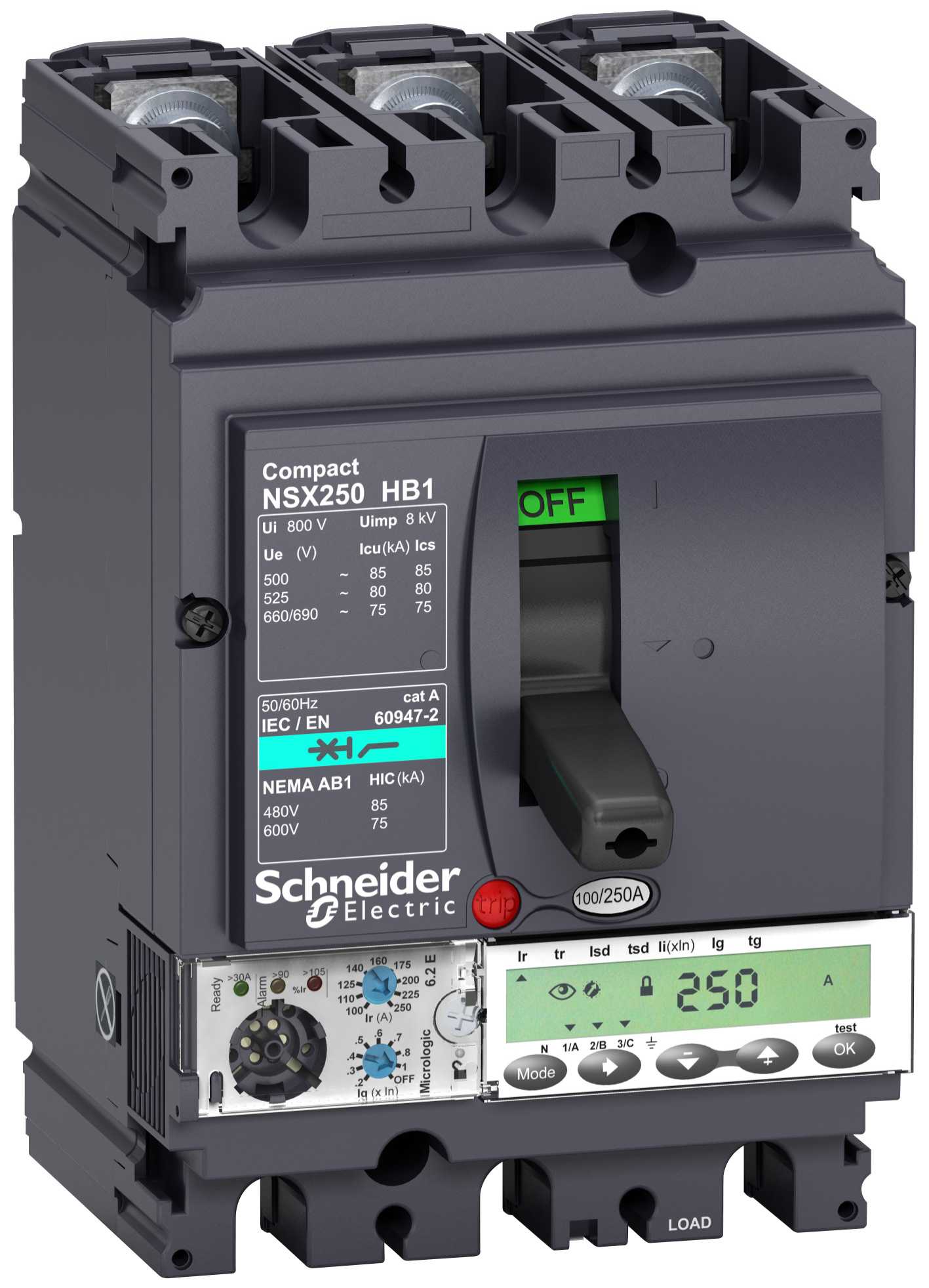 Schneider Electric - LV433313 NSX100HB1 M.logic 6,2E 100A 3P