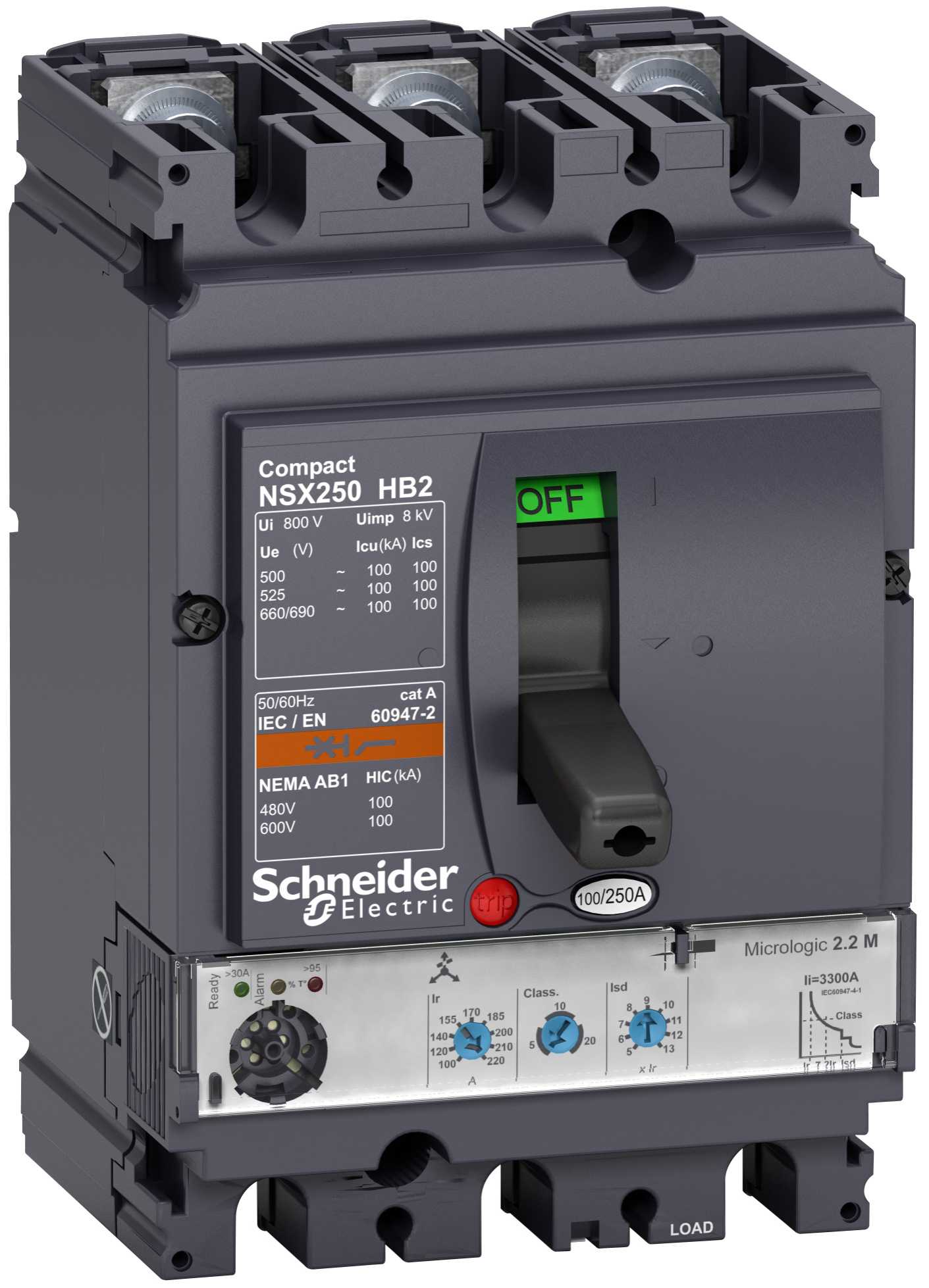 Schneider Electric - LV433336 NSX100HB2 M.logic 2,2M 100A 3P