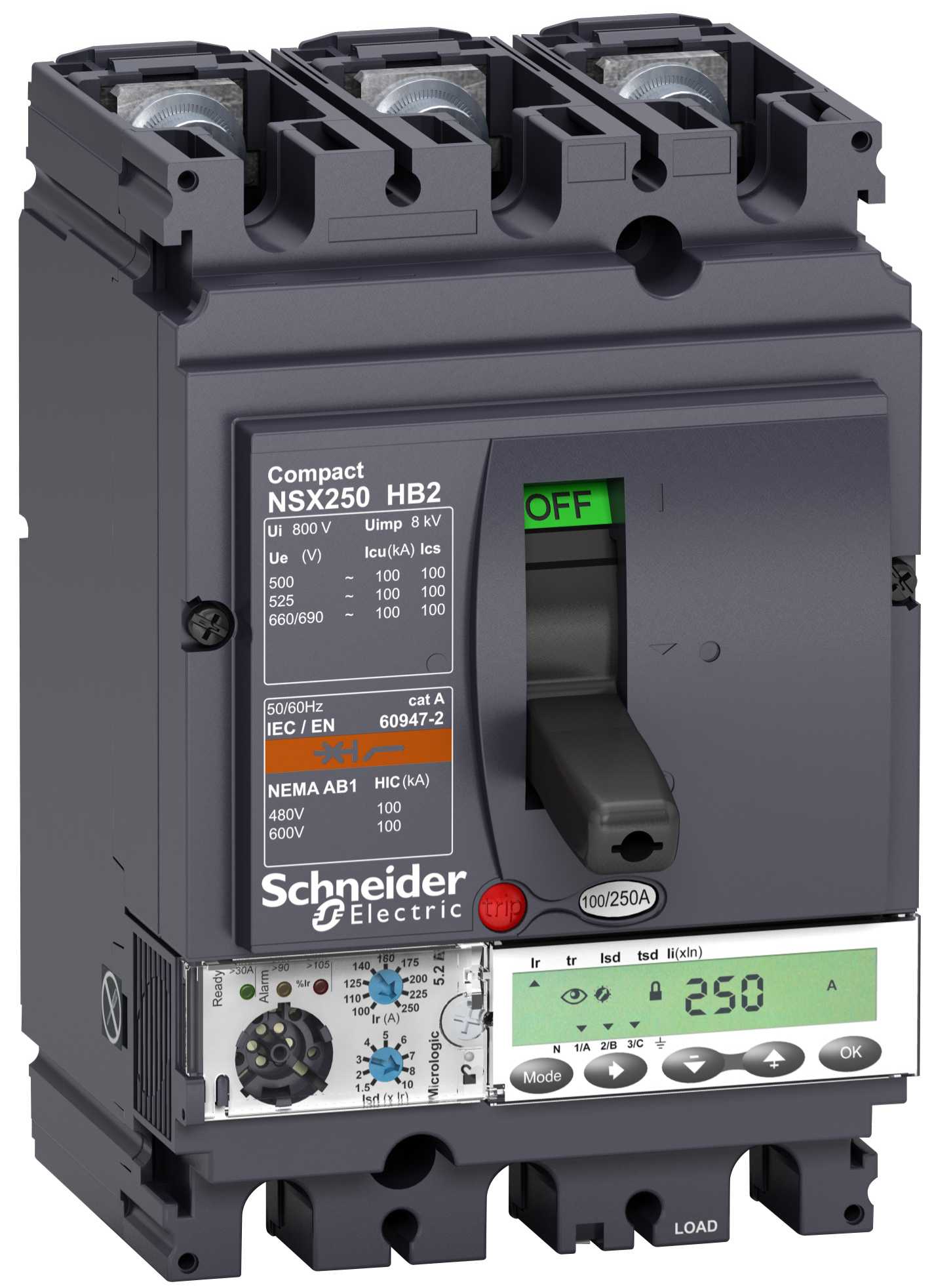 Schneider Electric - LV433580 NSX250HB2 M.logic 5,2E 160A 3P