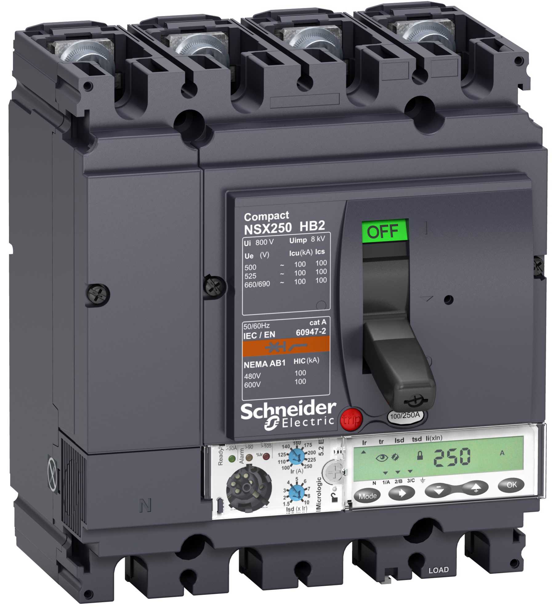Schneider Electric - LV433581 NSX250HB2 M.logic 5,2E 160A 4P