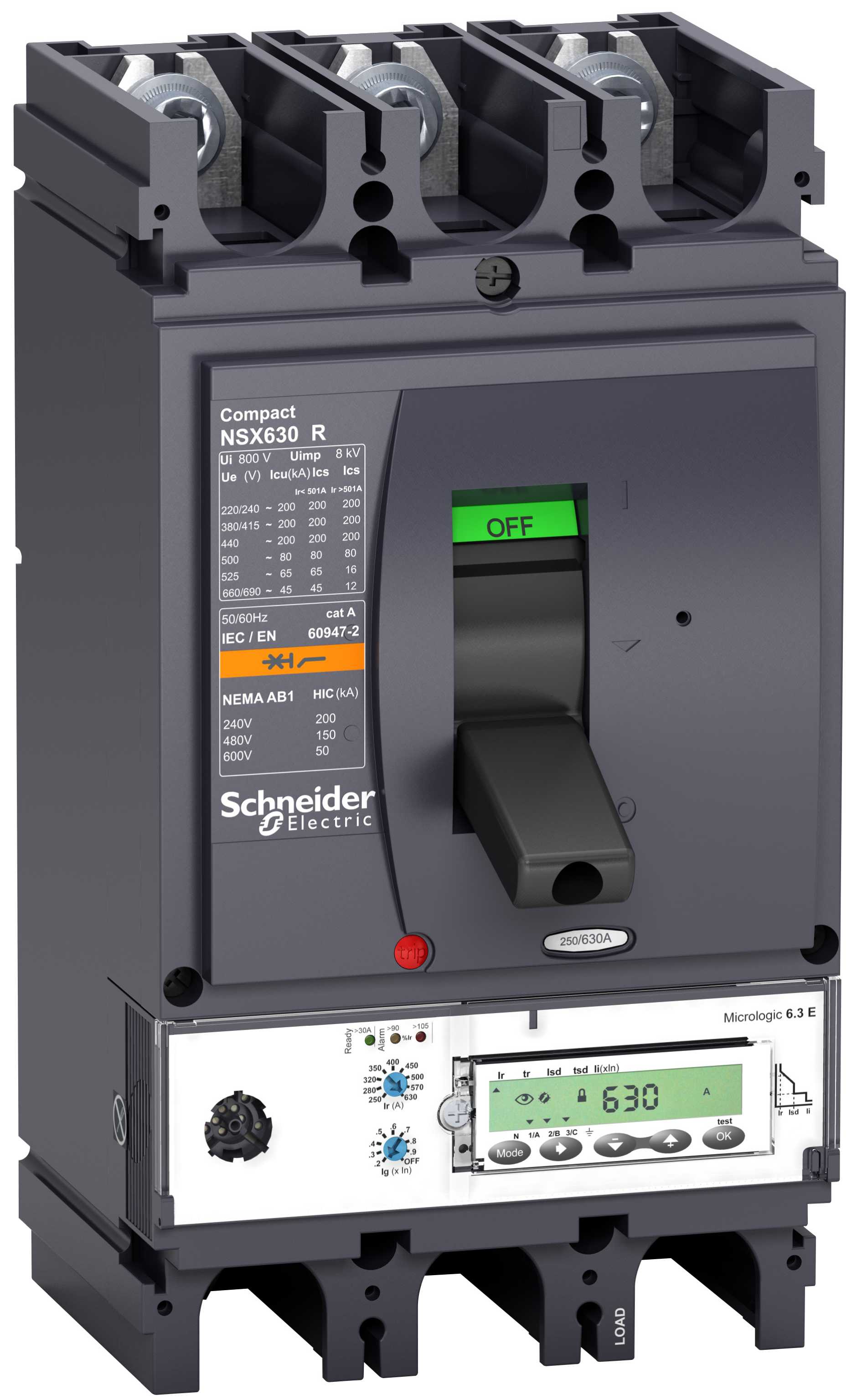Schneider Electric - LV433608 NSX400R M.logic 6,3E 400A 3P