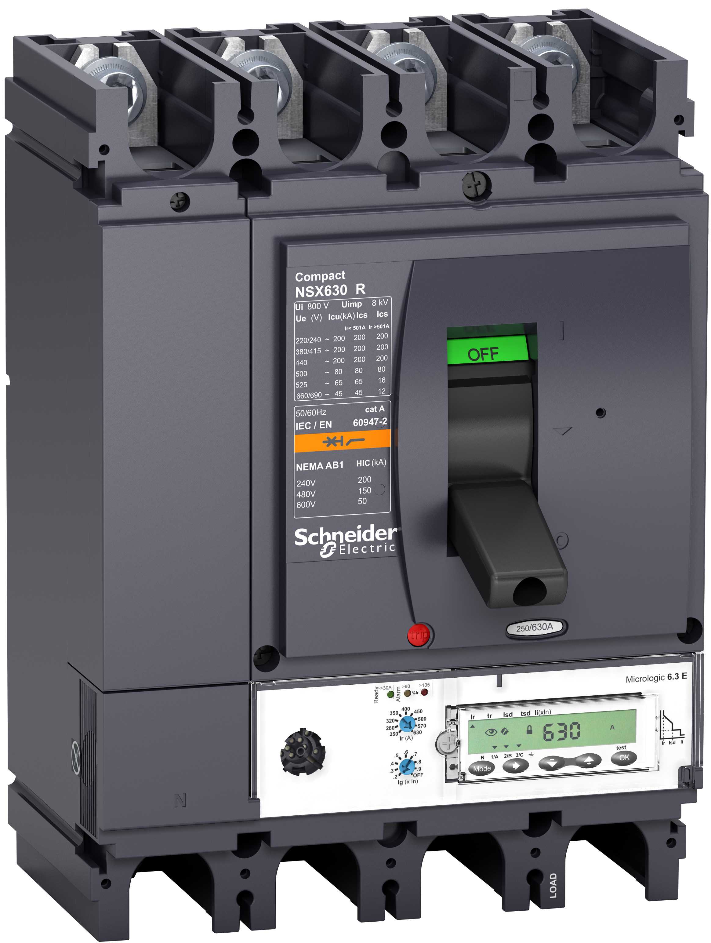 Schneider Electric - LV433609 NSX400R M.logic 6,3E 400A 4P