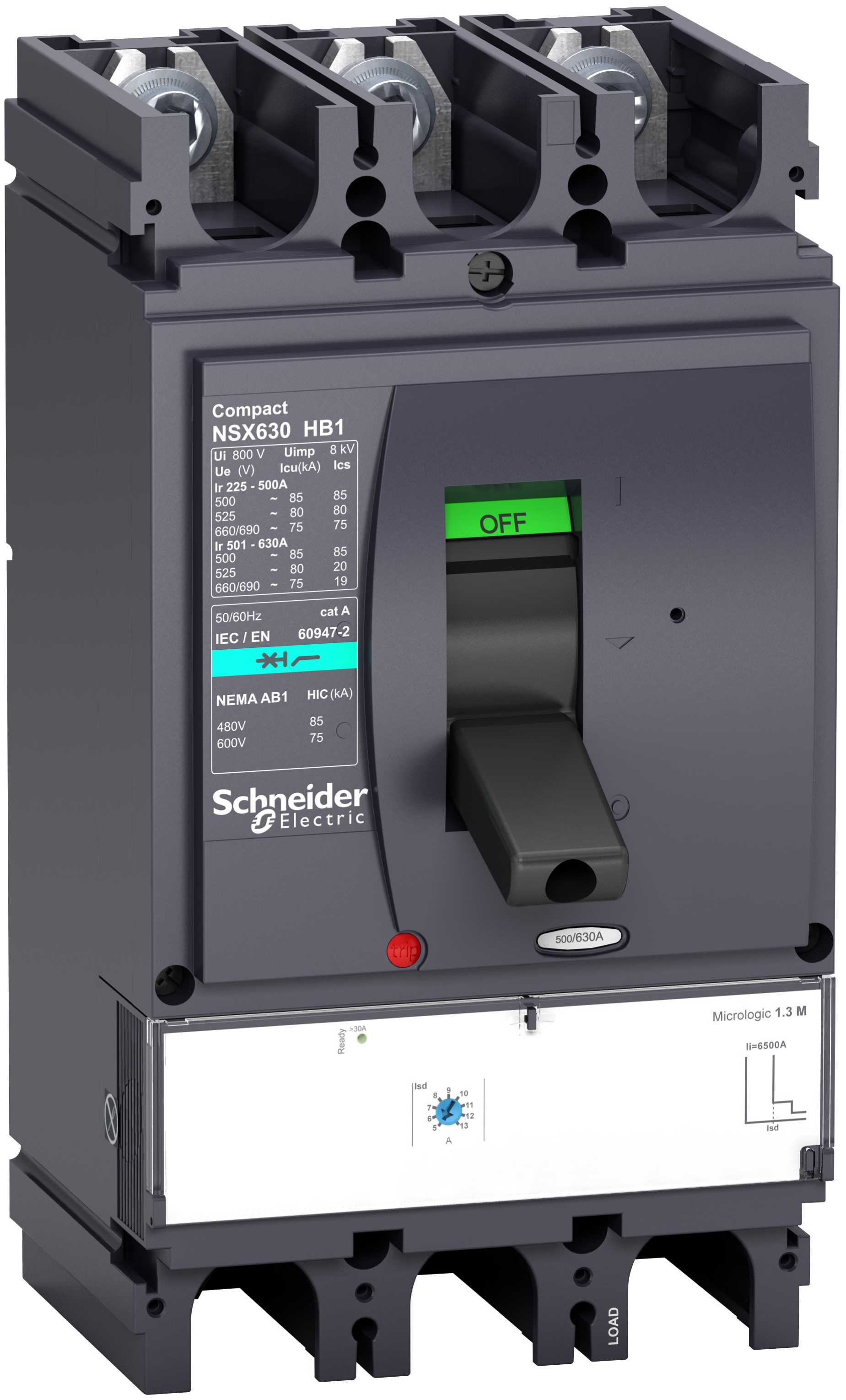 Schneider Electric - LV433624 NSX400HB1  1,3 MA 320A 3P