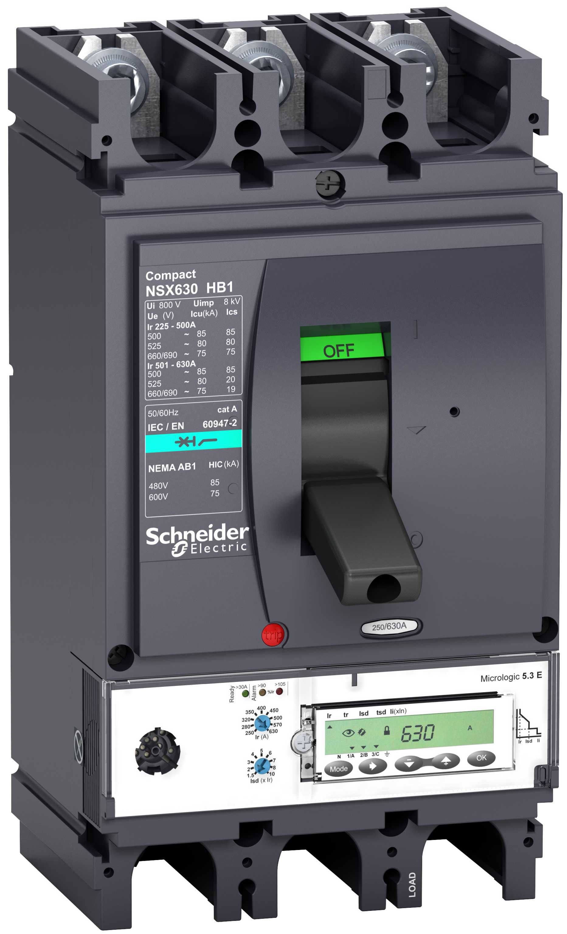 Schneider Electric - LV433626 NSX400HB1 M.logic 5,3E 400A 3P