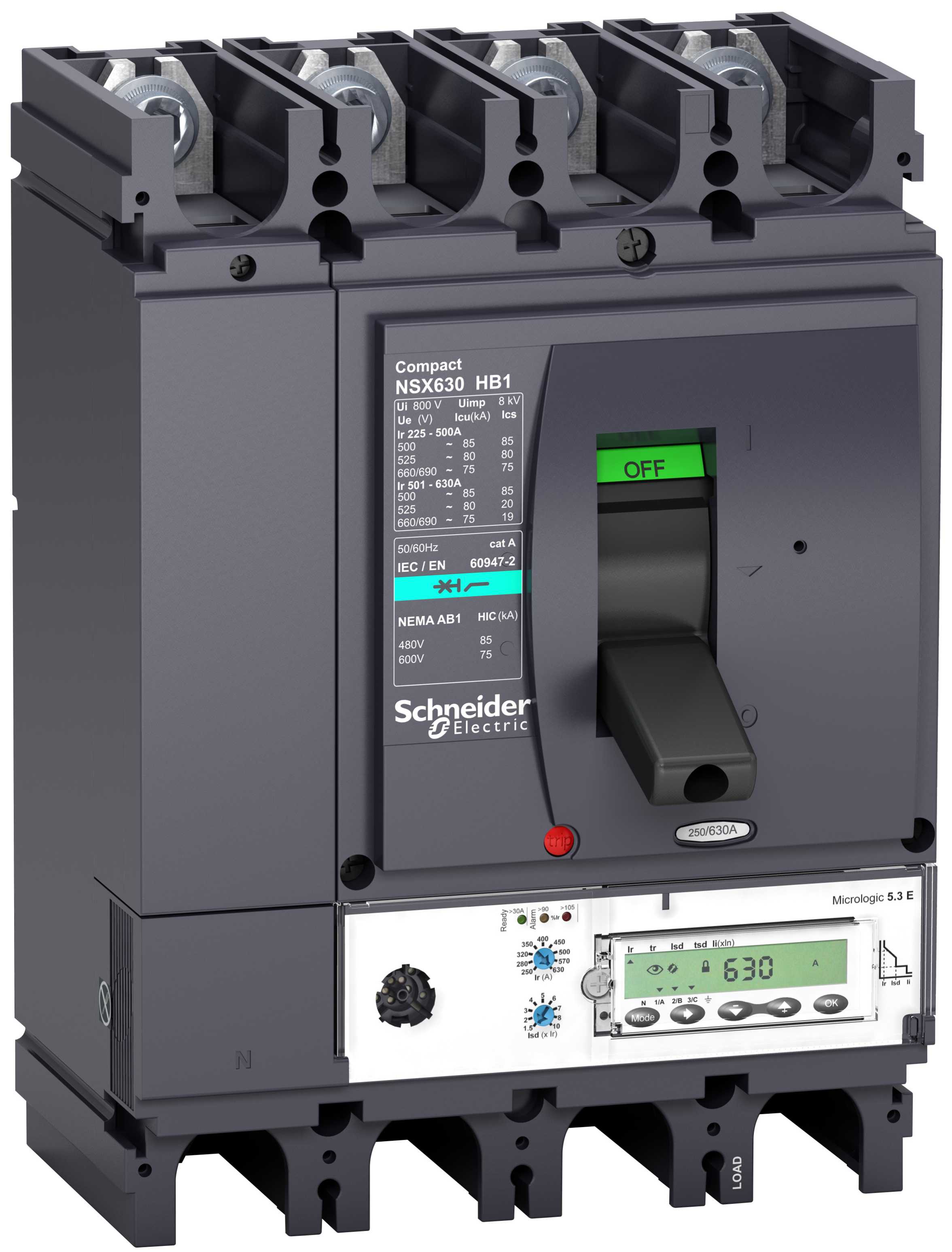 Schneider Electric - LV433627 NSX400HB1 M.logic 5,3E 400A 4P