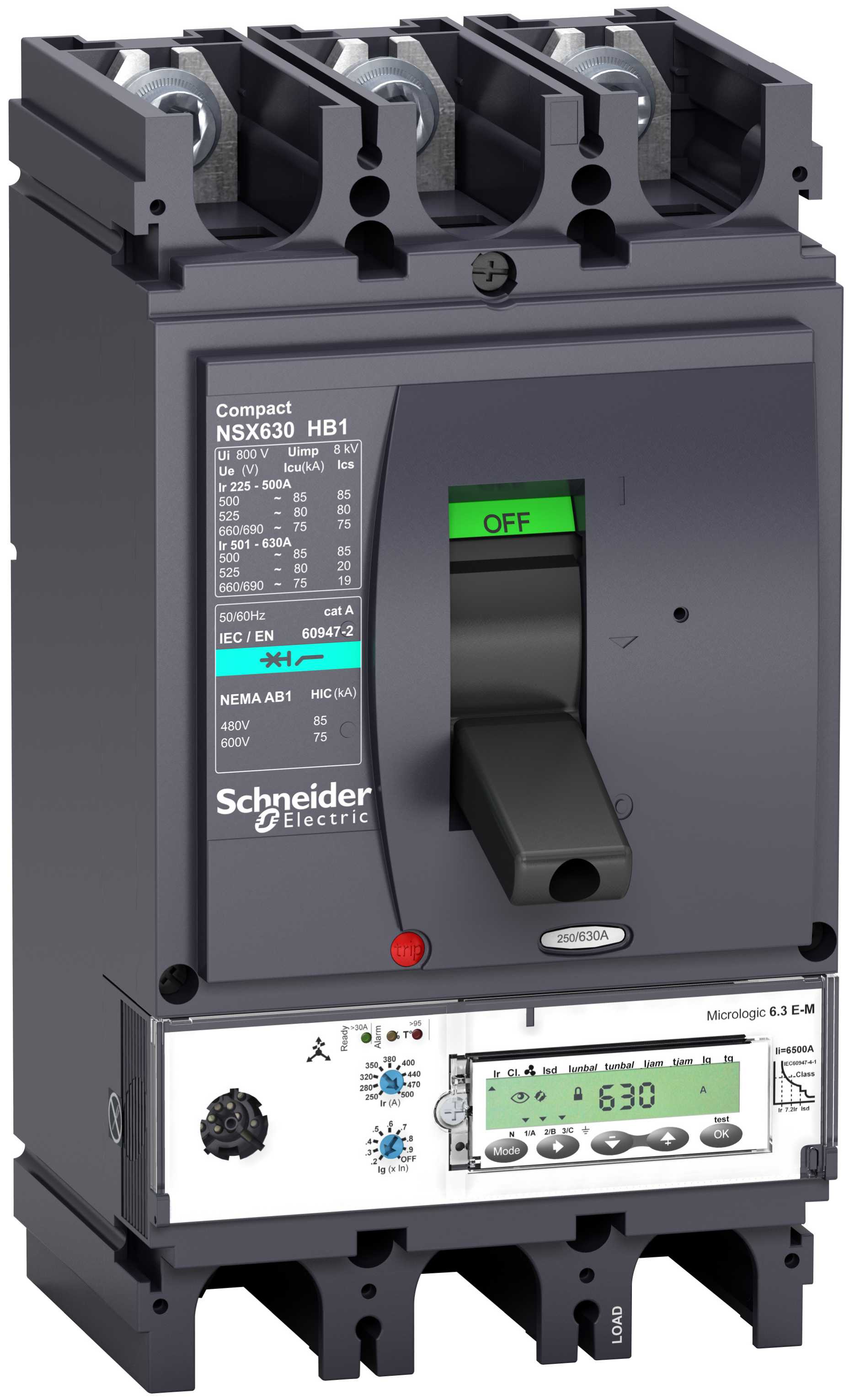 Schneider Electric - LV433630 NSX400HB1 Mlogic 6,3EM 320A 3P