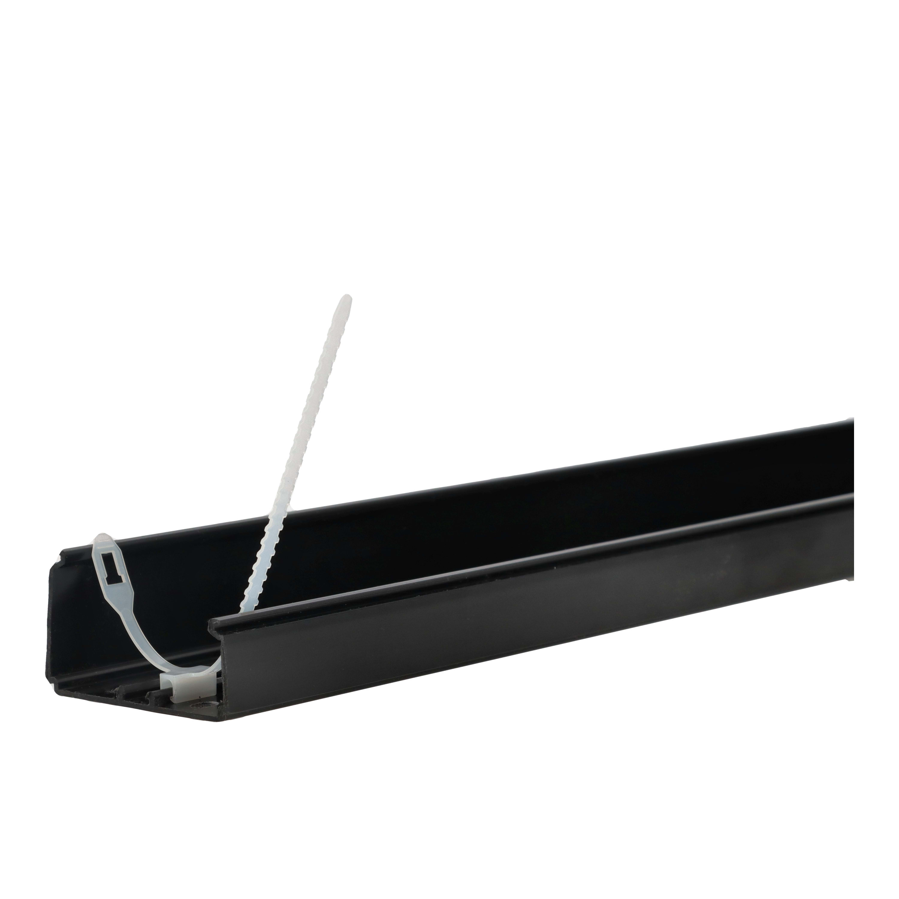Grøntklima AS - Festeklammer, kanal, 80 x 60mm til sort Standard, 24pk