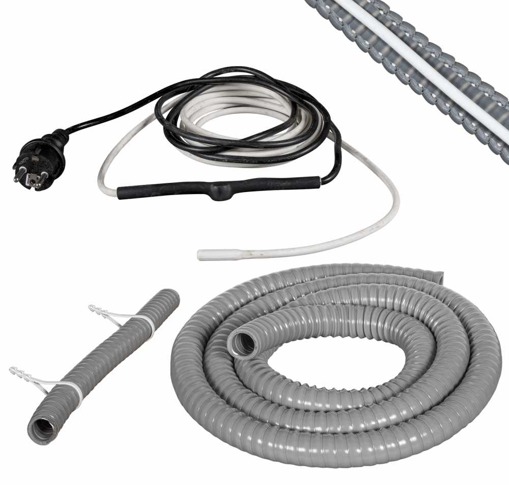 Grøntklima AS - Heatkit for Pancake, 4m 60W, isolert slange, Ø19mm