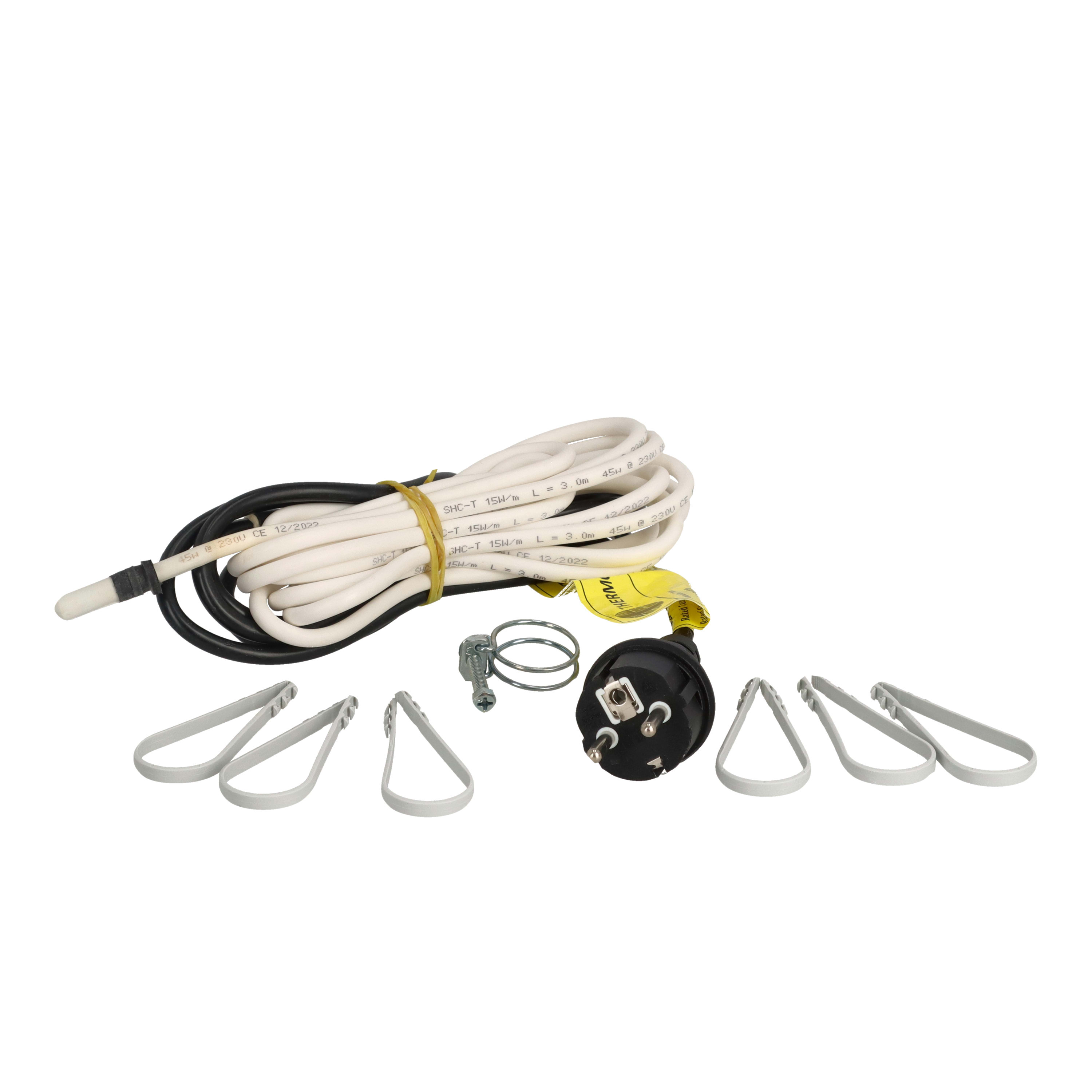Grøntklima AS - Heatkit for Pancake, 3m 45W, isolert slange, Ø19mm