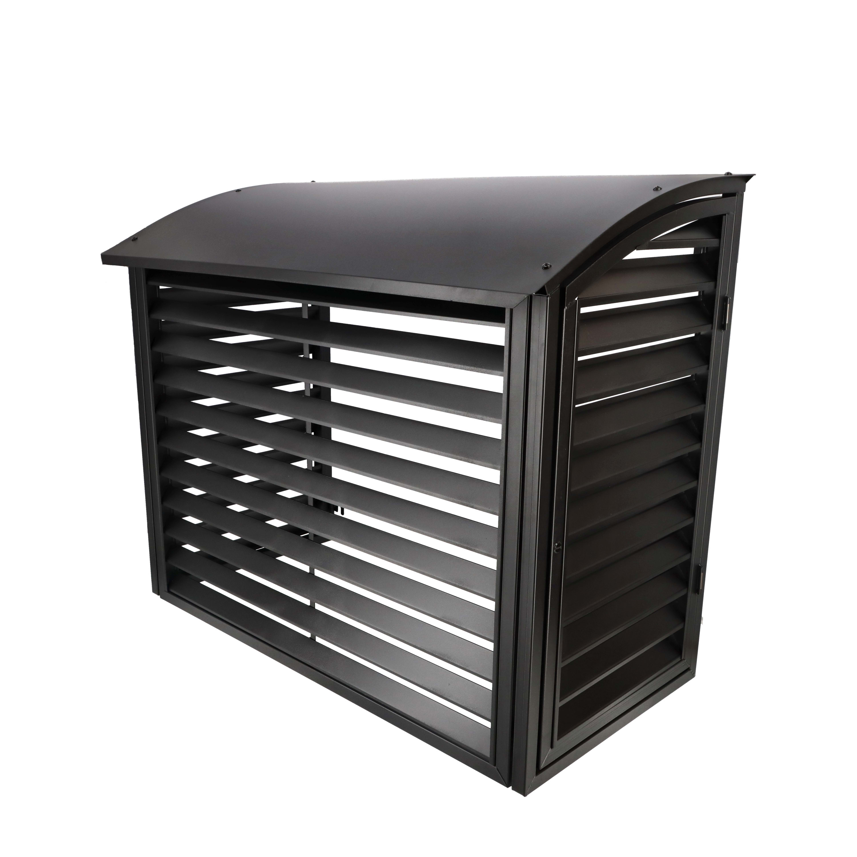 Grøntklima AS - Varmepumpehus, metall  Standard Sort, utedel