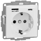ELKO - RS Nordic stikkontakt med USB A+C lader, perfekt for montering over kjøkkenbenk