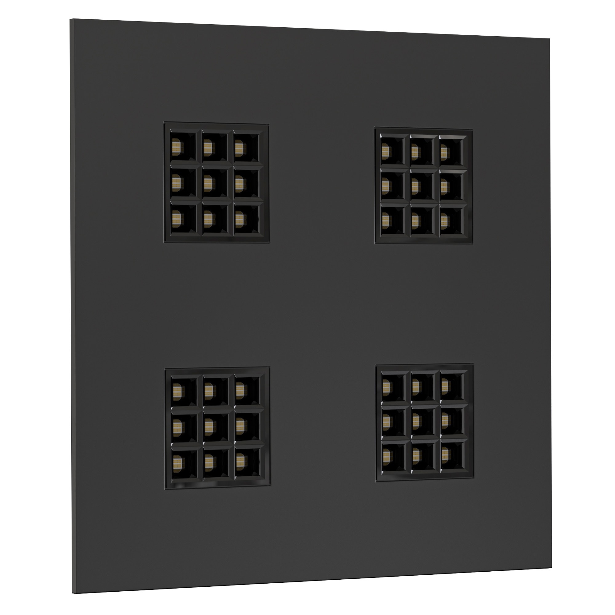 Unilamp - SQUARE KUBE R600 3/4K SORT U/D 1150mA 50W DRIVER KREVES