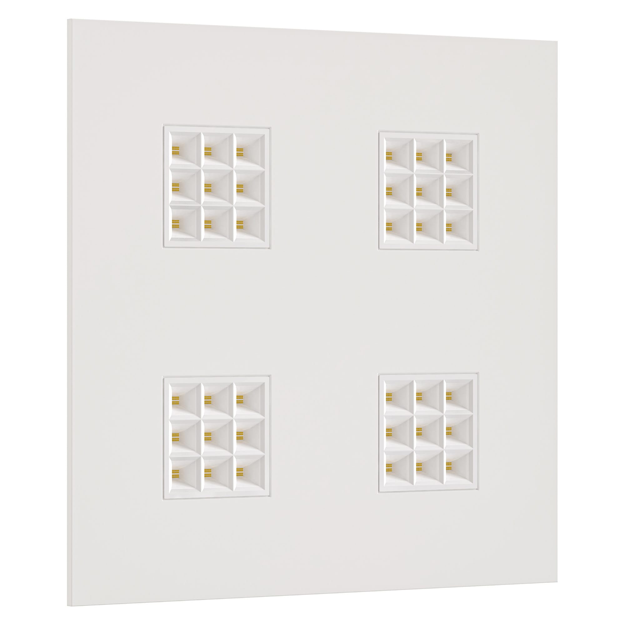 Unilamp - SQUARE KUBE R600 3/4K HVIT U/D 1000mA DRIVER KREVES