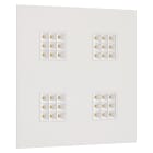 Unilamp - SQUARE KUBE R600 3/4K HVIT U/D 1000mA DRIVER KREVES