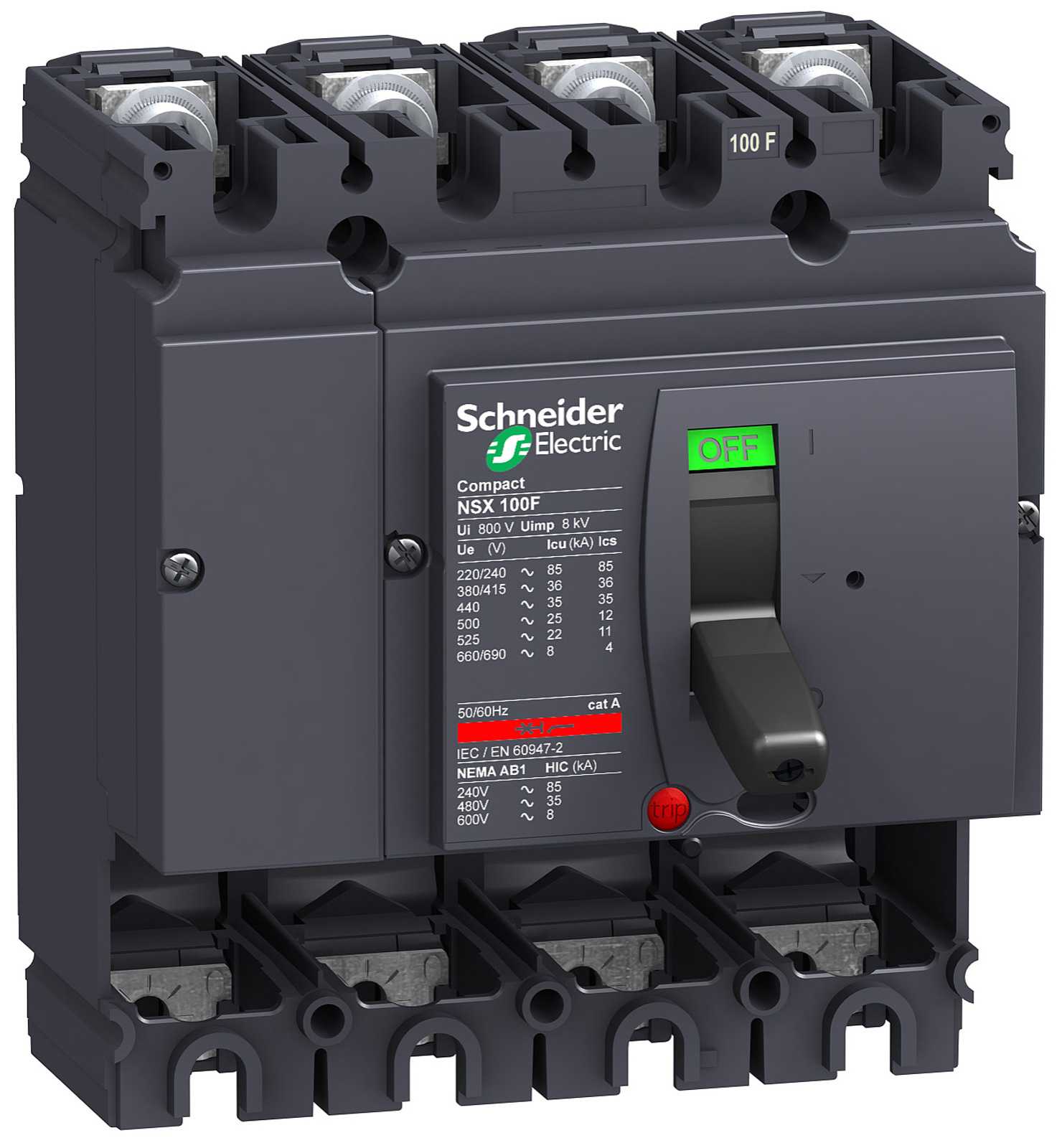 Schneider Electric - LV429010 Compact NSX100L 4P uten Vern