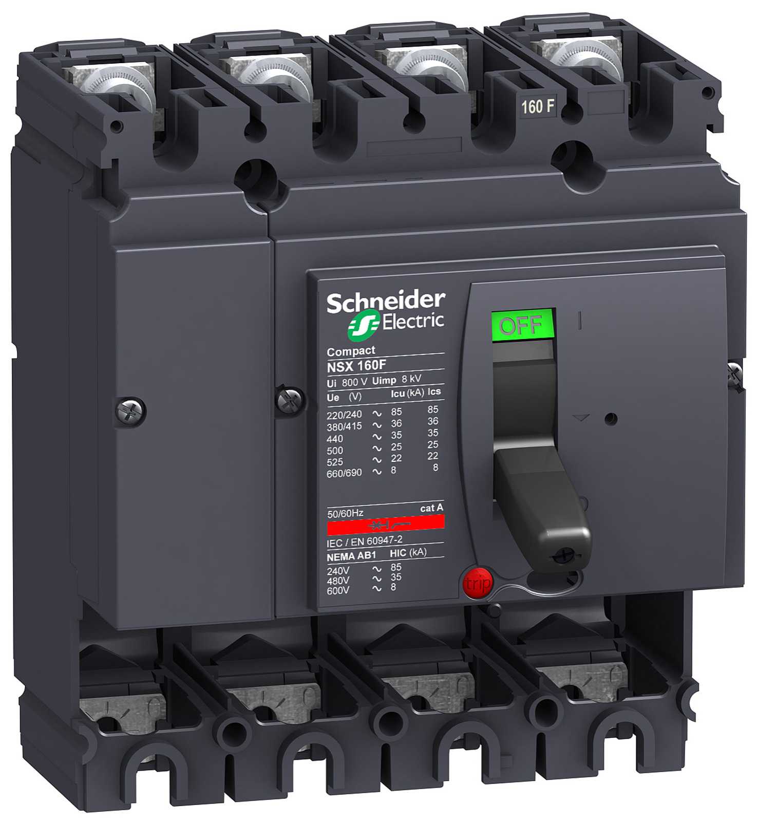 Schneider Electric - LV430406 Compact NSX160N 3P uten vern