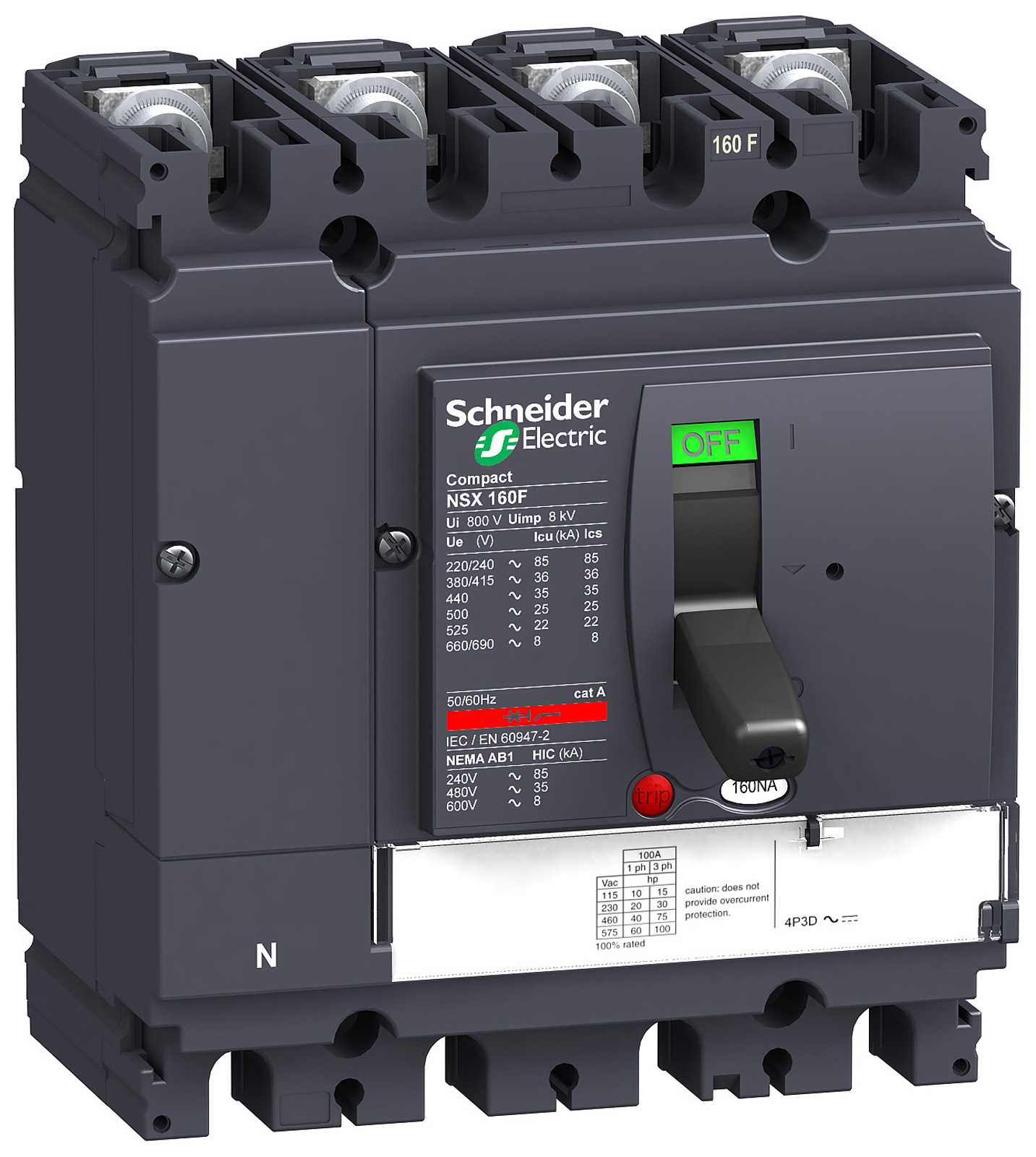 Schneider Electric - Lastbryter Compact NSX160NA lastbryter 3P