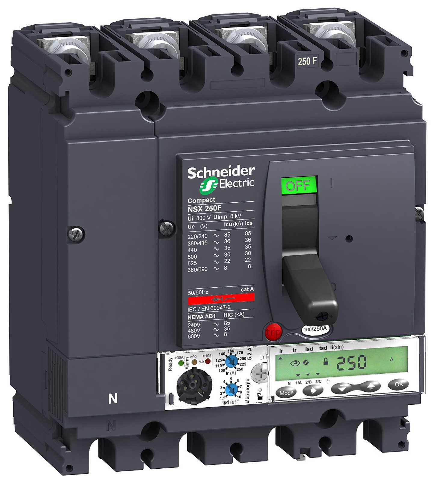 Schneider Electric - LV431152 NSX250B M.logic 2,2 100A 4P
