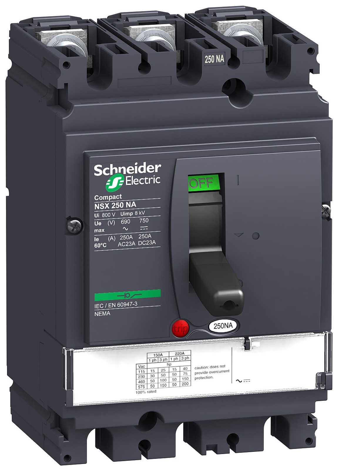 Schneider Electric - Lastbryter Compact NSX250NA lastbryter 3P
