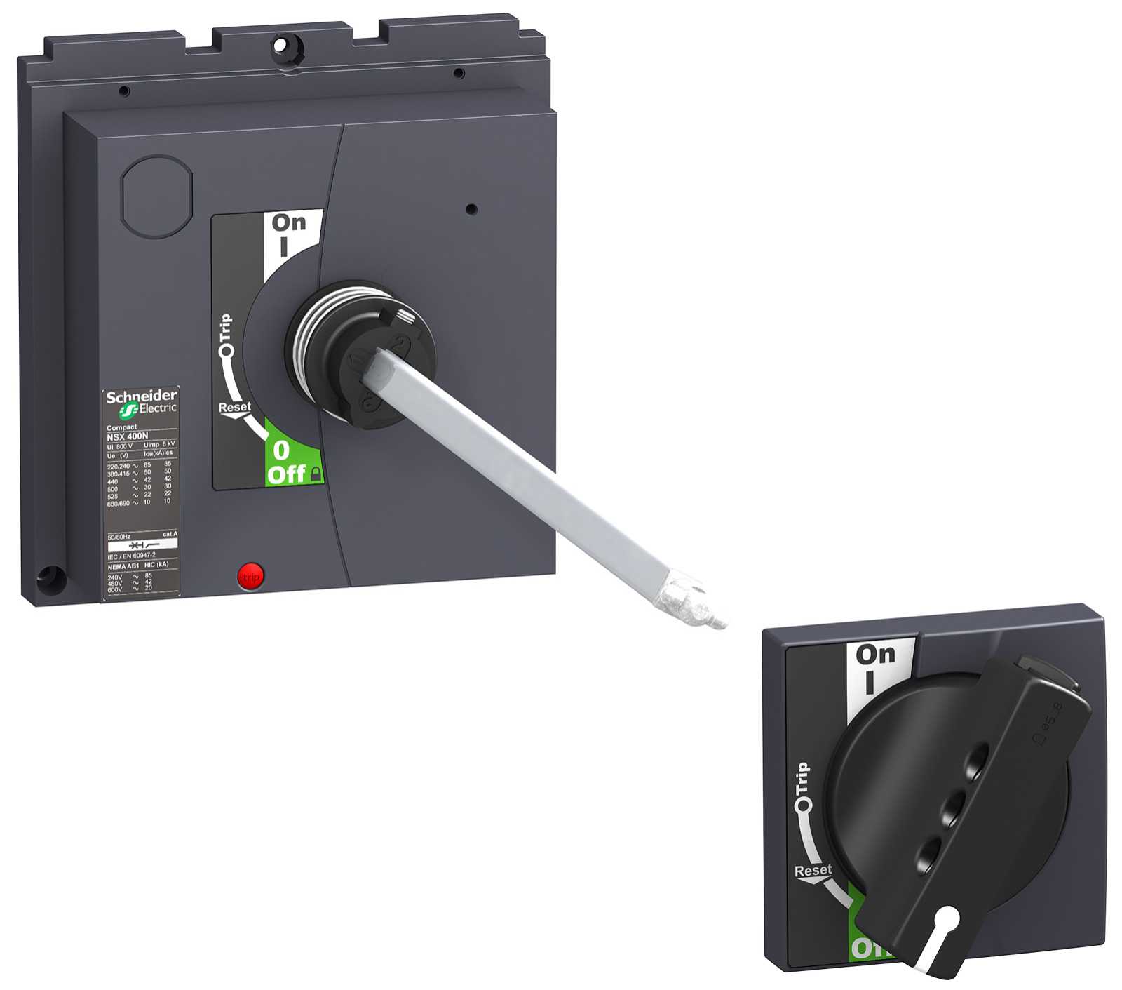 Schneider Electric - Forlenget dreieh. NSX400/630